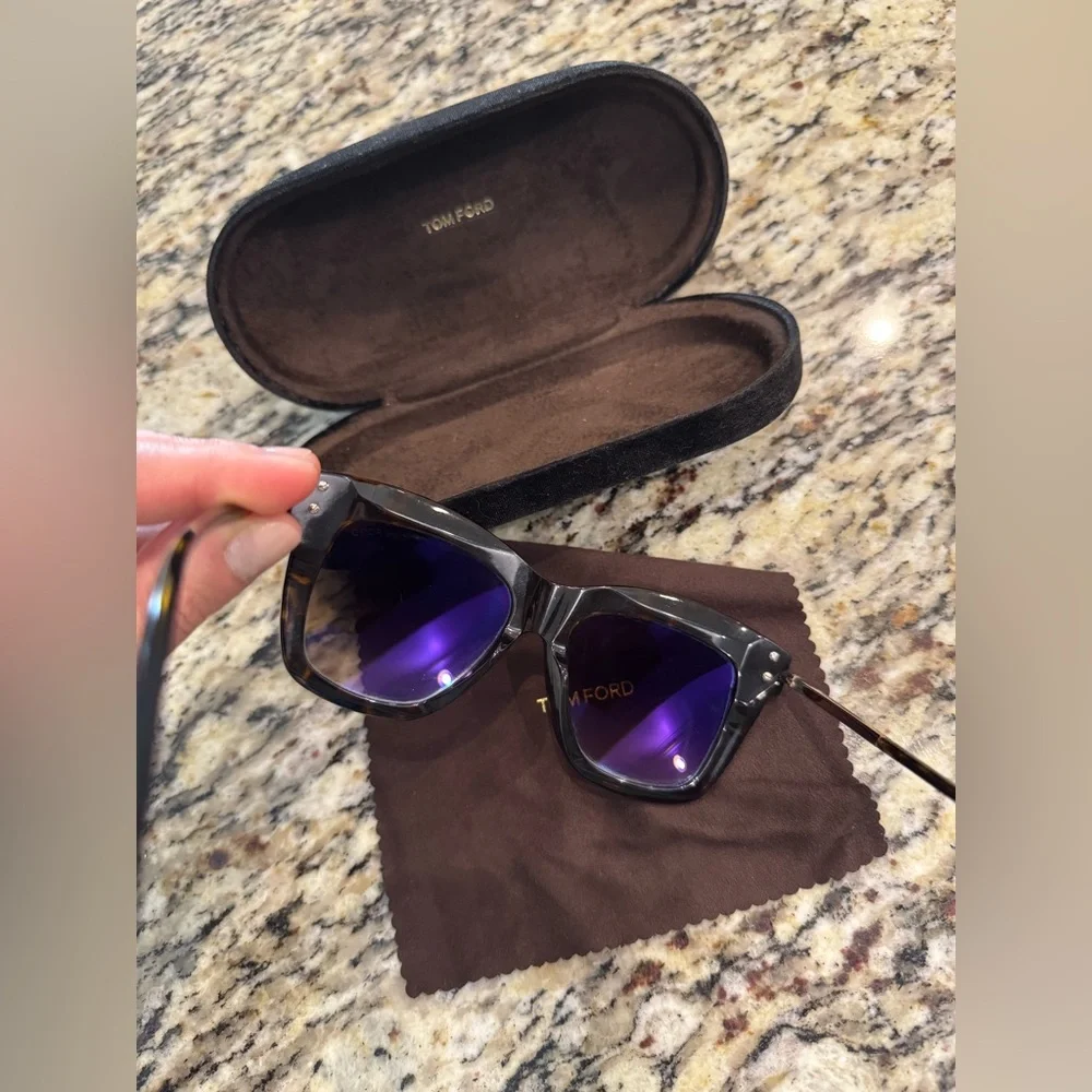 Tom Ford Tortoiseshell and Black Women's Sunglasses